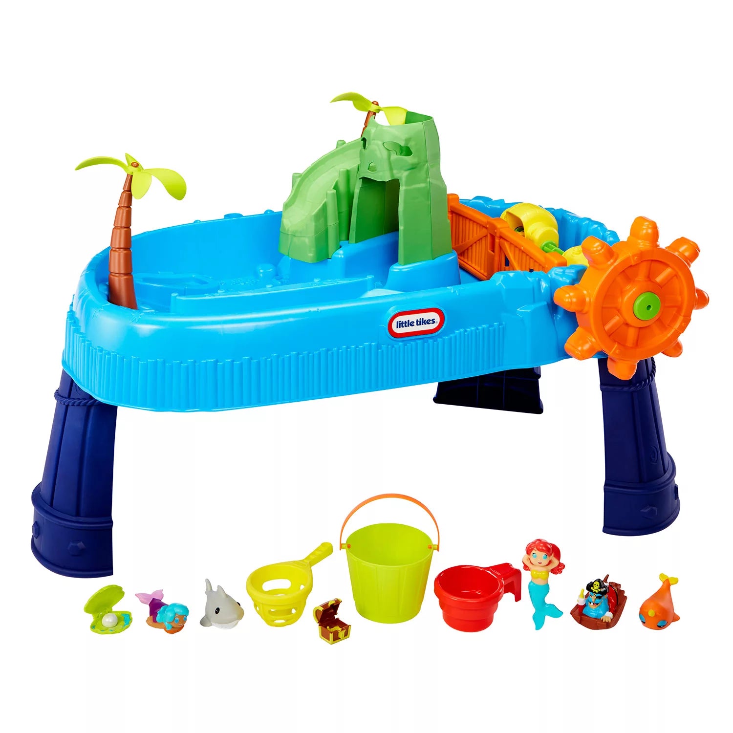 Little Tikes Treasure Island Water Table with 10 Accessories