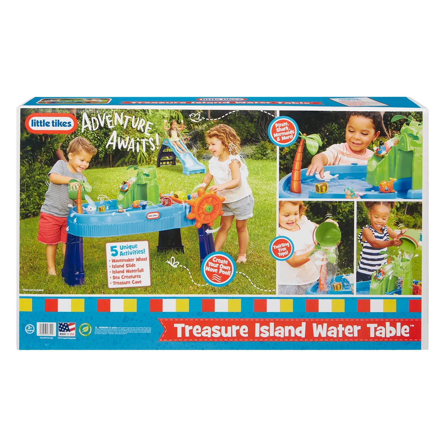 Little Tikes Treasure Island Water Table with 10 Accessories