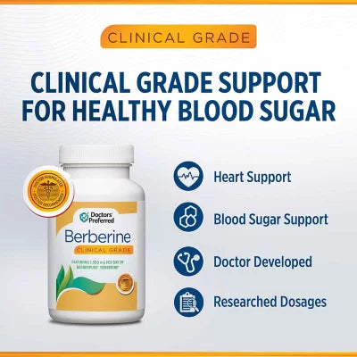 Doctors' Preferred Clinical Grade Berberine Capsules 105 ct.